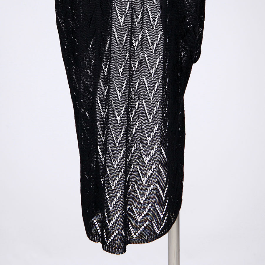 [One-of-a-kind item] TKg Blue Cherry Blossom Knit Long Cardigan