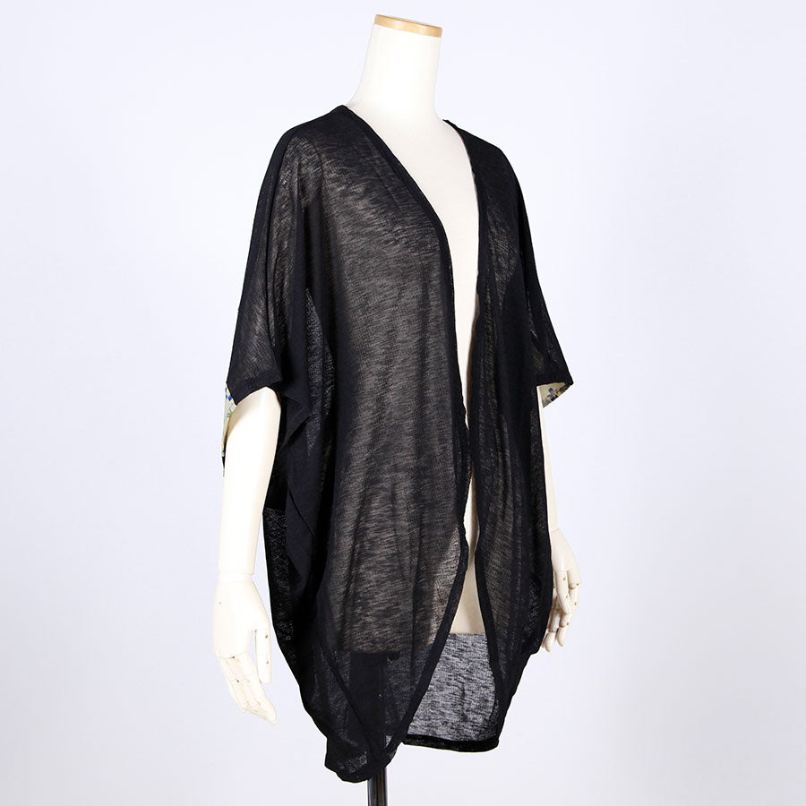 [One-of-a-kind item] TKg Blue Cherry Blossom Short Sleeve Haori