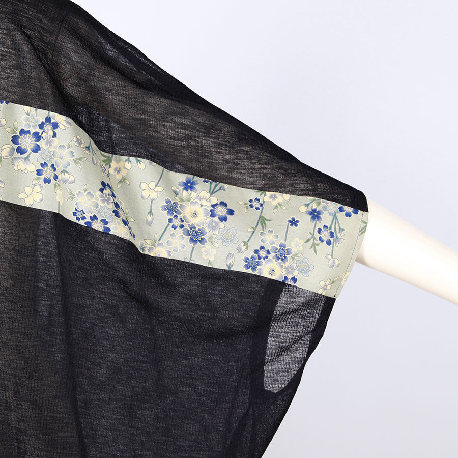 [One-of-a-kind item] TKg Blue Cherry Blossom Short Sleeve Haori