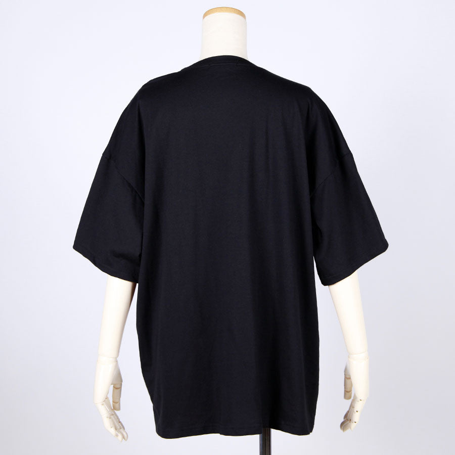 [One-of-a-kind item] TKg Blue Cherry Blossom Japanese Pattern Switching Tops