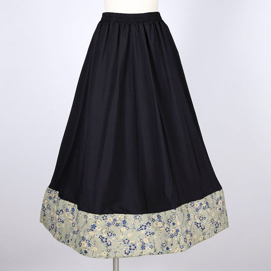 【一点物】TKg 蒼い桜 ふわり裾スカート