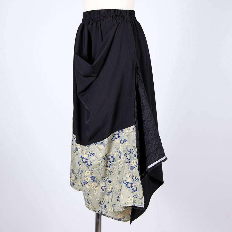 【一点物】TKg 蒼い桜 デザインスカート