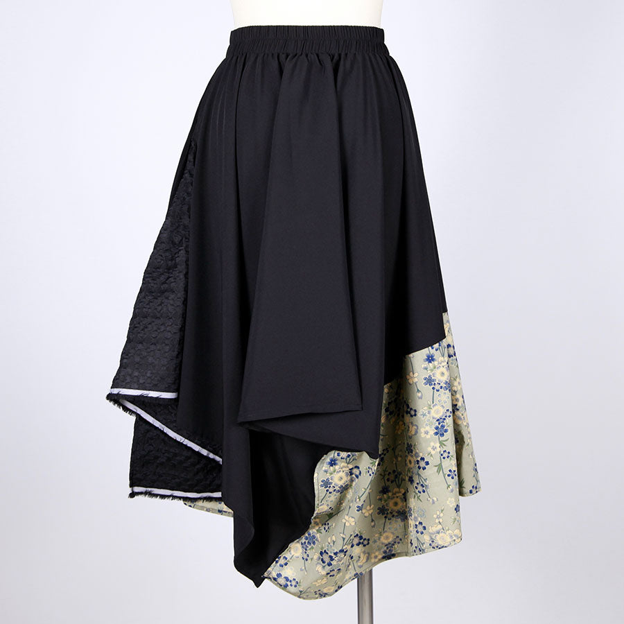 【一点物】TKg 蒼い桜 デザインスカート