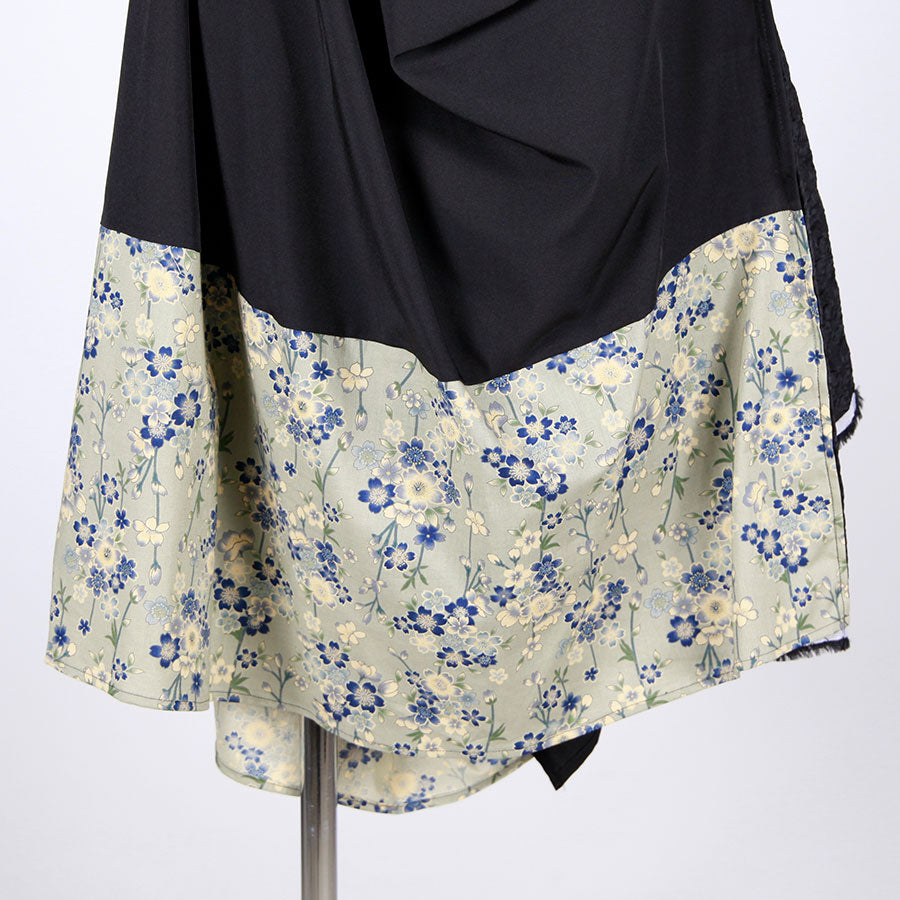 【一点物】TKg 蒼い桜 デザインスカート