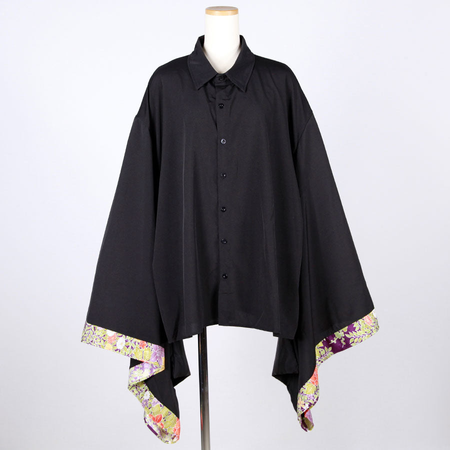 [One-of-a-kind item] TKg Vintage Kimono Four Seasons Flower Furisode Shirt