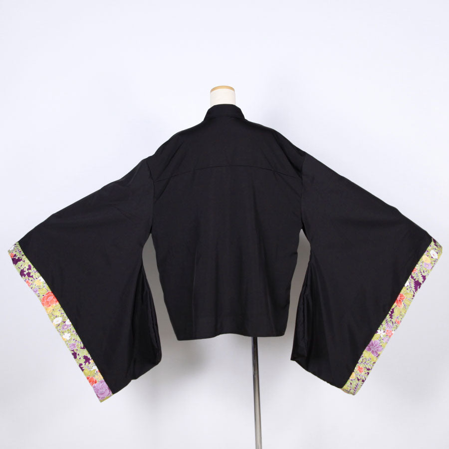 [One-of-a-kind item] TKg Vintage Kimono Four Seasons Flower Furisode Shirt