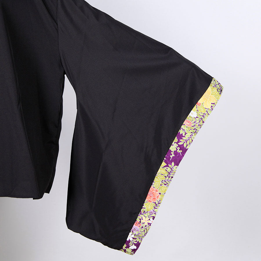 [One-of-a-kind item] TKg Vintage Kimono Four Seasons Flower Furisode Shirt