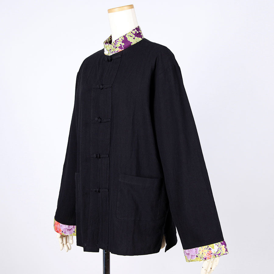 [One-of-a-kind item] TKg Vintage Kimono Four Seasons Flower China Jacket