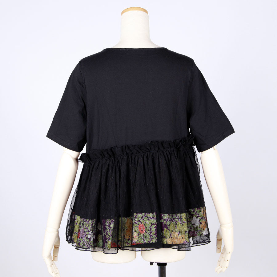 [One-of-a-kind item] TKg Vintage Kimono Four Seasons Flower Hem Switch Tops