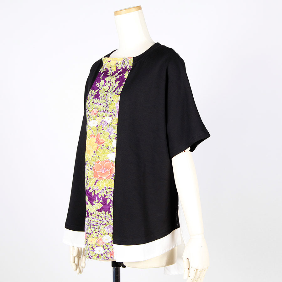 [One-of-a-kind item] TKg Vintage Kimono Four Seasons Flower Switching Tops