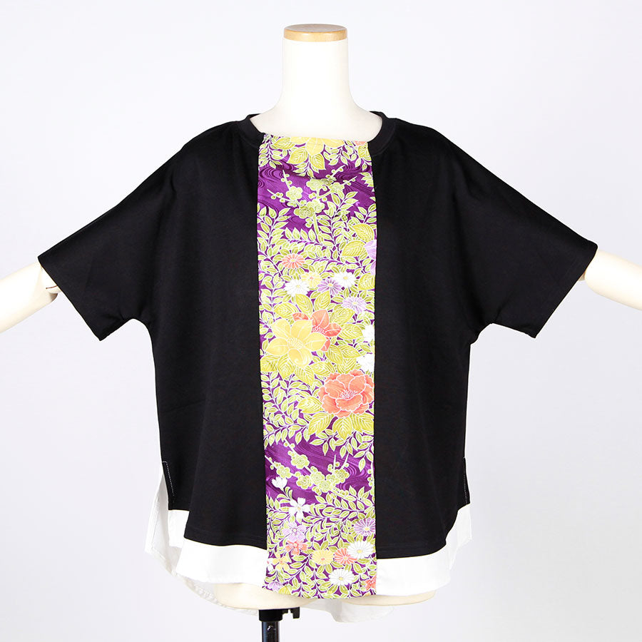[One-of-a-kind item] TKg Vintage Kimono Four Seasons Flower Switching Tops