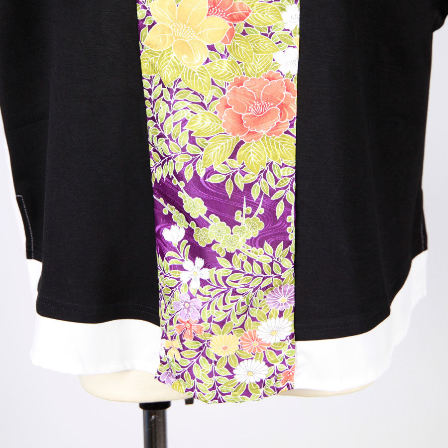 [One-of-a-kind item] TKg Vintage Kimono Four Seasons Flower Switching Tops