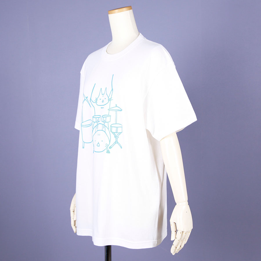 MINT NeKO タマのTシャツ WH-BL・L