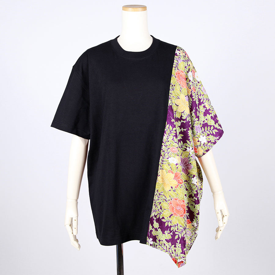 [One-of-a-kind item] TKg Vintage Kimono Four Seasons Flower Left Square Tops
