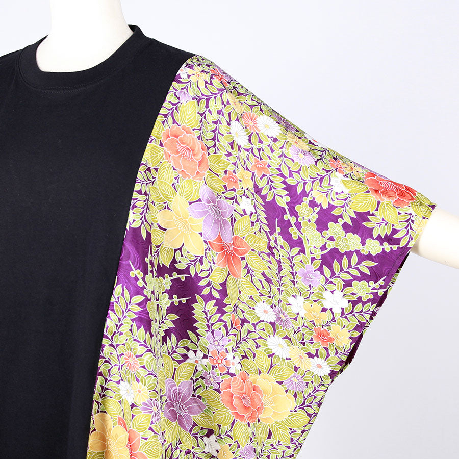 [One-of-a-kind item] TKg Vintage Kimono Four Seasons Flower Left Square Tops