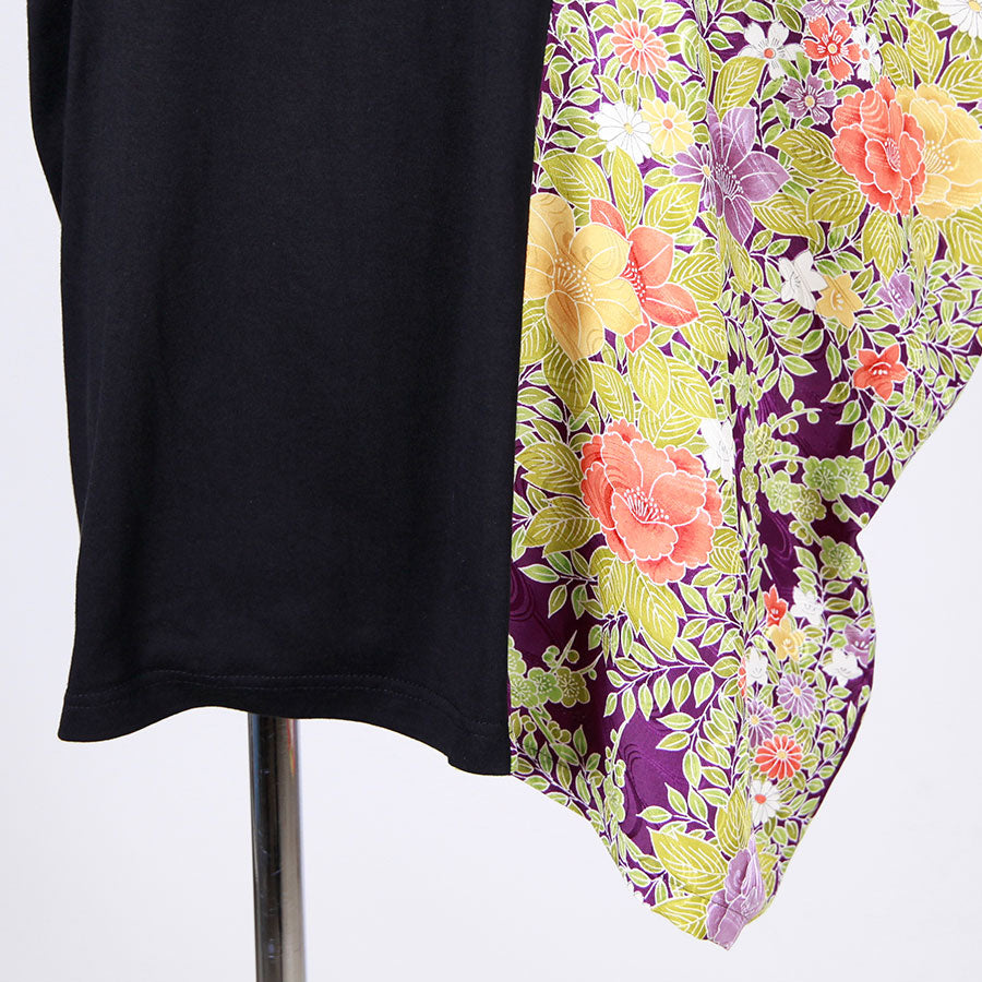 [One-of-a-kind item] TKg Vintage Kimono Four Seasons Flower Left Square Tops