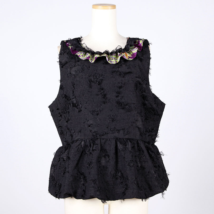 [One-of-a-kind item] TKg Vintage Kimono Four Seasons Flower Sleeveless