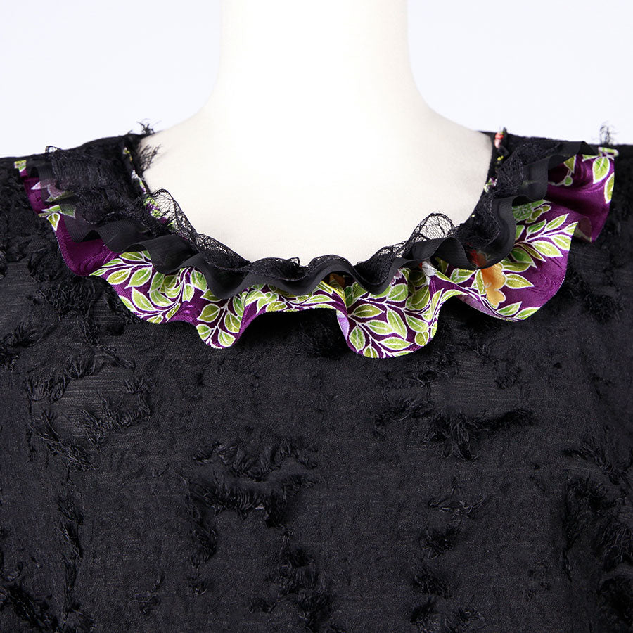 [One-of-a-kind item] TKg Vintage Kimono Four Seasons Flower Sleeveless