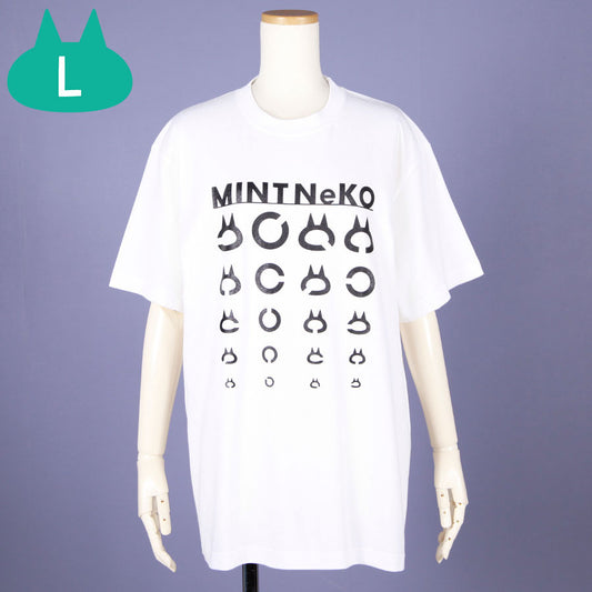 MINT NeKO ランドルト環Tシャツ WH・L