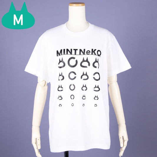MINT NeKO ランドルト環Tシャツ WH・M
