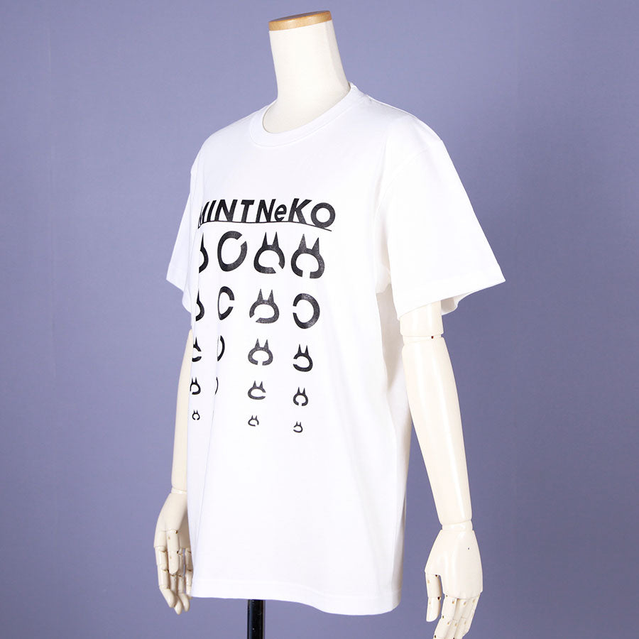 MINT NeKO ランドルト環Tシャツ WH・M
