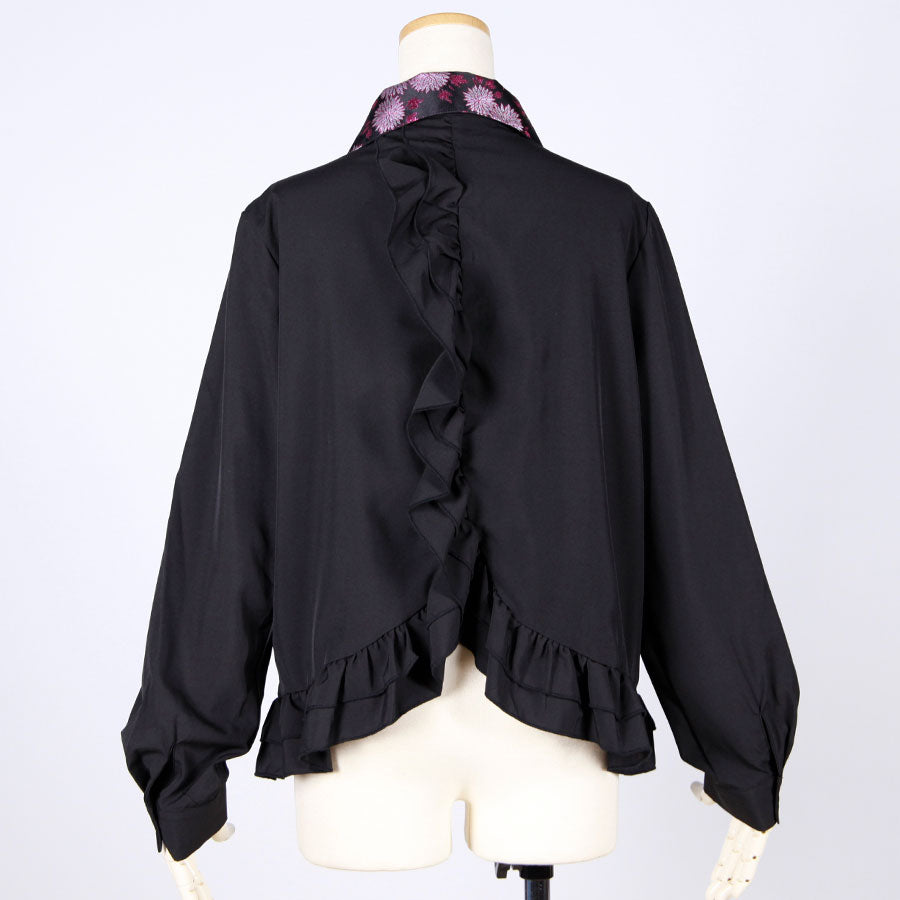 [One-of-a-kind item] TKg Kinran Chrysanthemum Frill Blouse
