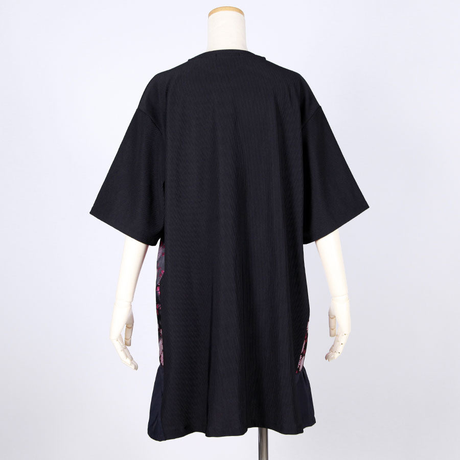 [One-of-a-kind item] TKg Kinran Chrysanthemum Japanese Pattern Switching Tunic