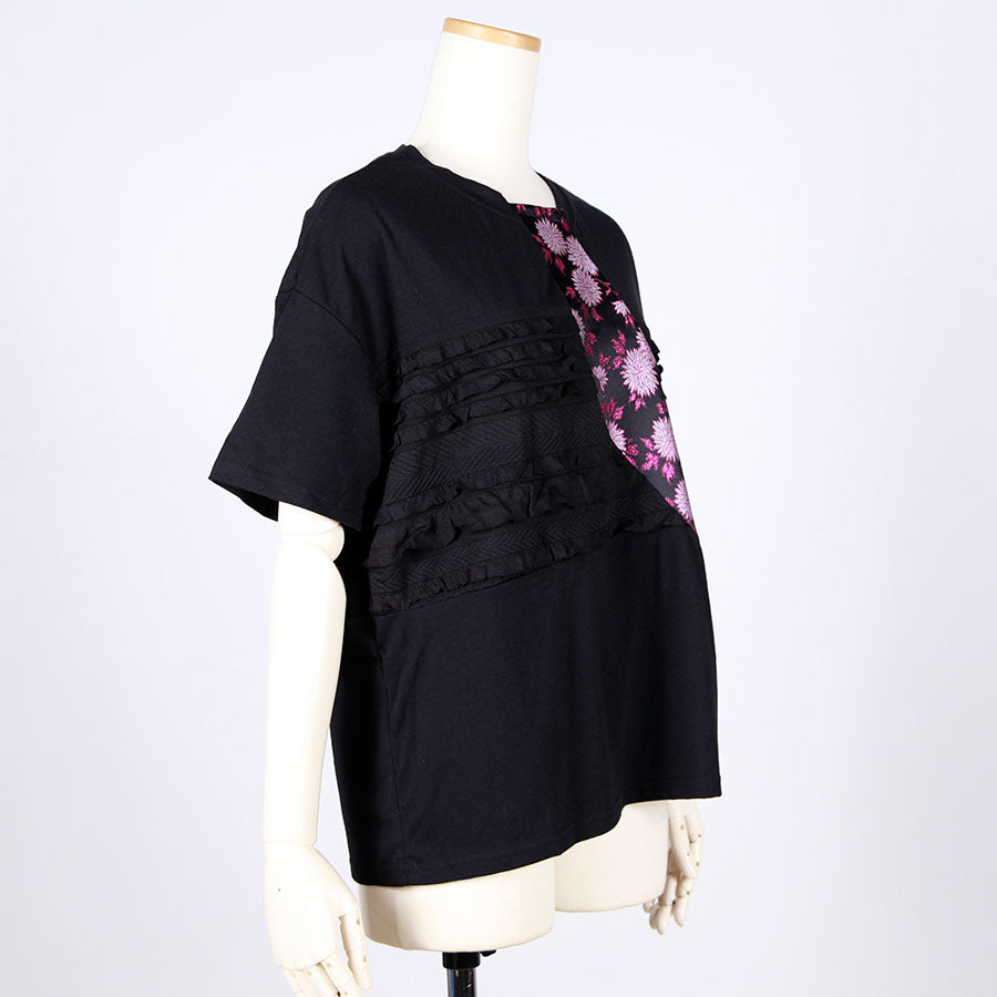 [One-of-a-kind item] TKg Kinran Chrysanthemum Frills and Japanese Pattern Tops