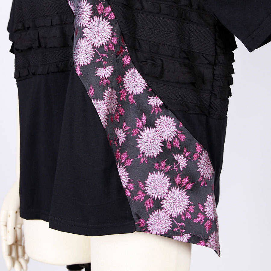 [One-of-a-kind item] TKg Kinran Chrysanthemum Frills and Japanese Pattern Tops