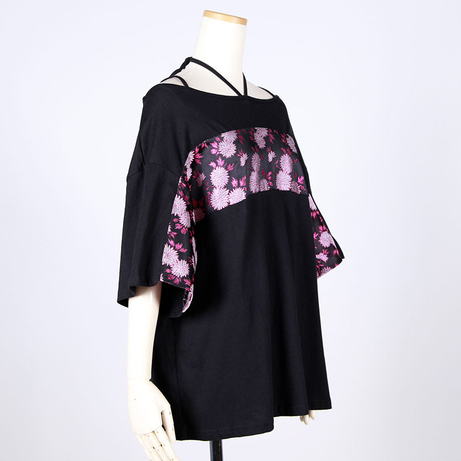 [One-of-a-kind item] TKg Kinran Chrysanthemum  Boat Neck Tops