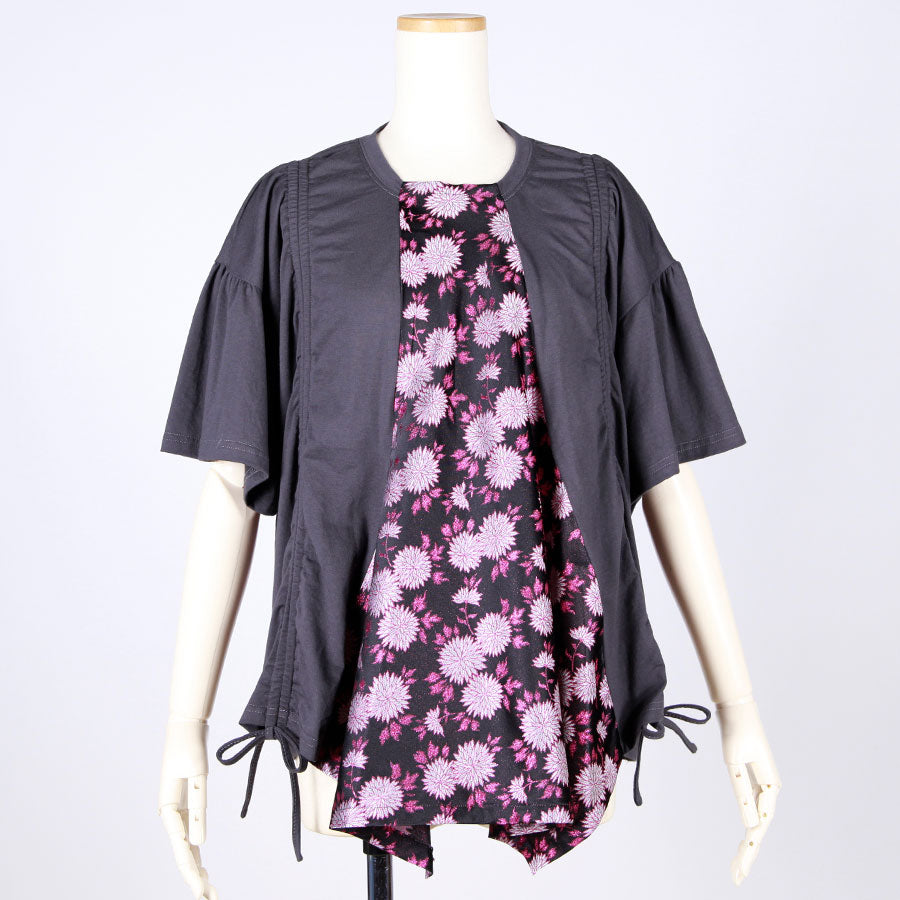 [One-of-a-kind item] TKg Kinran Chrysanthemum  Scrunch up the Sides Tops