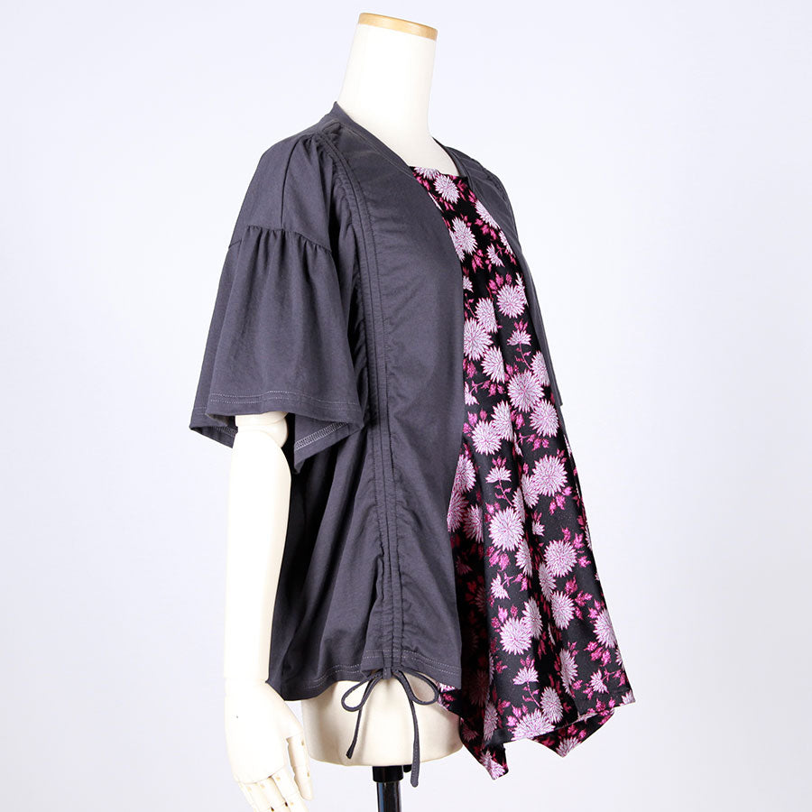 [One-of-a-kind item] TKg Kinran Chrysanthemum  Scrunch up the Sides Tops