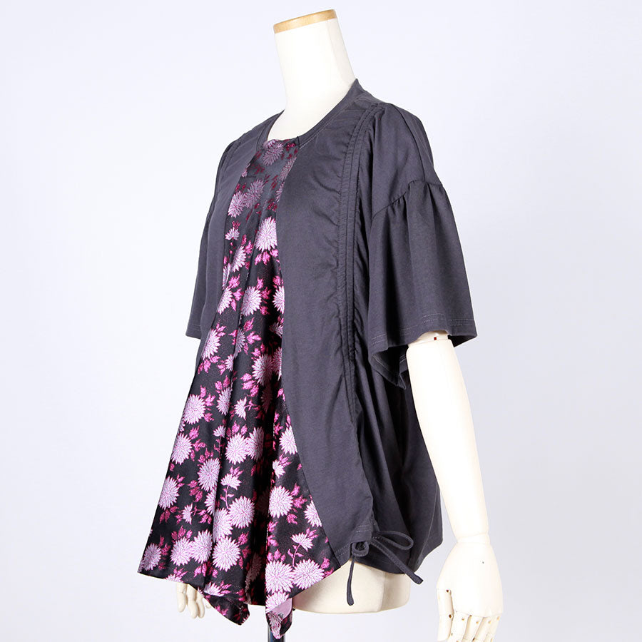[One-of-a-kind item] TKg Kinran Chrysanthemum  Scrunch up the Sides Tops