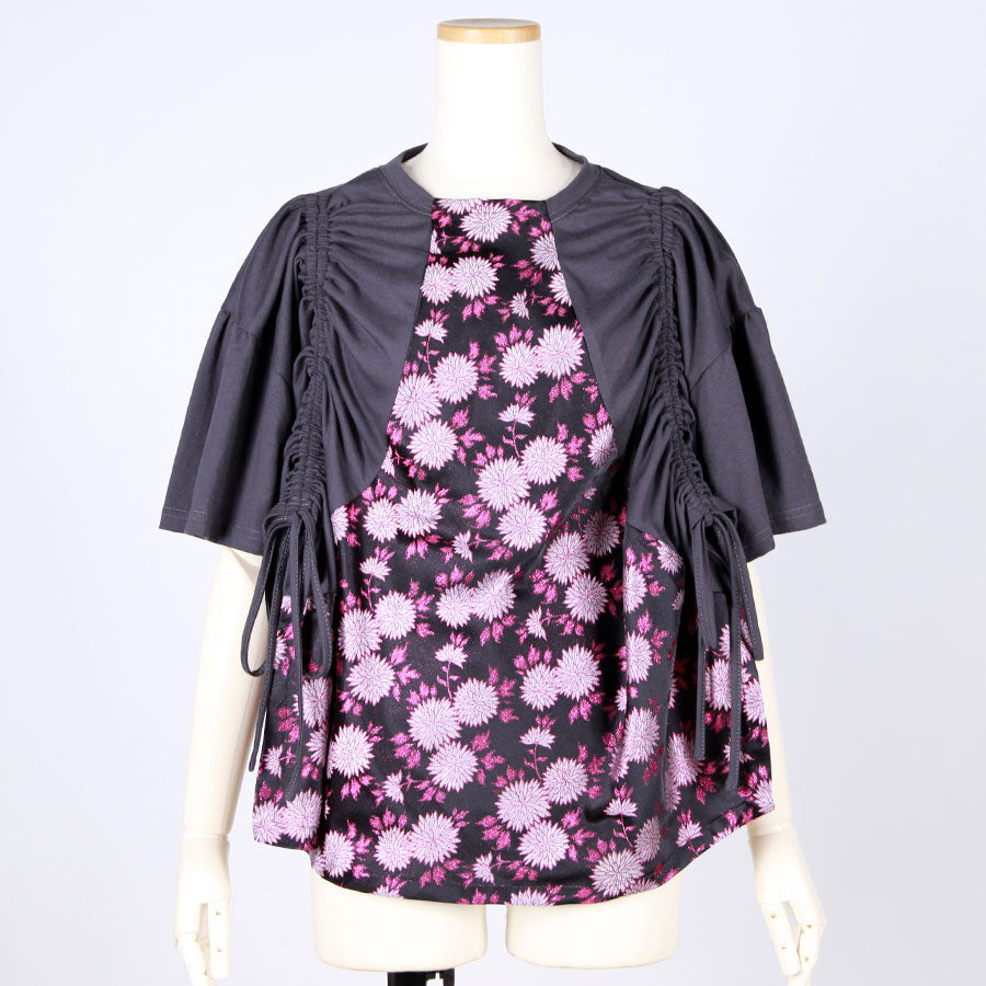[One-of-a-kind item] TKg Kinran Chrysanthemum  Scrunch up the Sides Tops