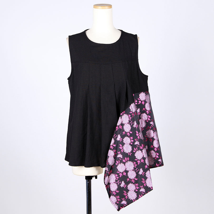 [One-of-a-kind item] TKg Kinran Chrysanthemum  Sleeveless Tops