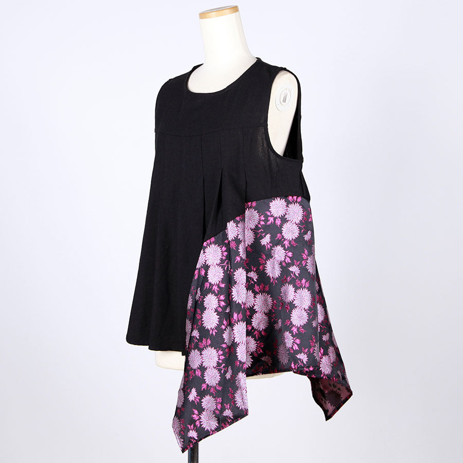 [One-of-a-kind item] TKg Kinran Chrysanthemum  Sleeveless Tops