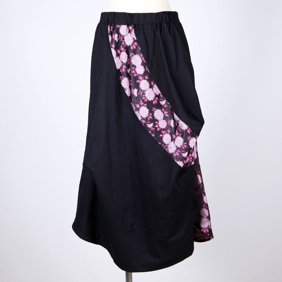 [One-of-a-kind item] TKg Kinran Chrysanthemum Tuck Tuck Skirt