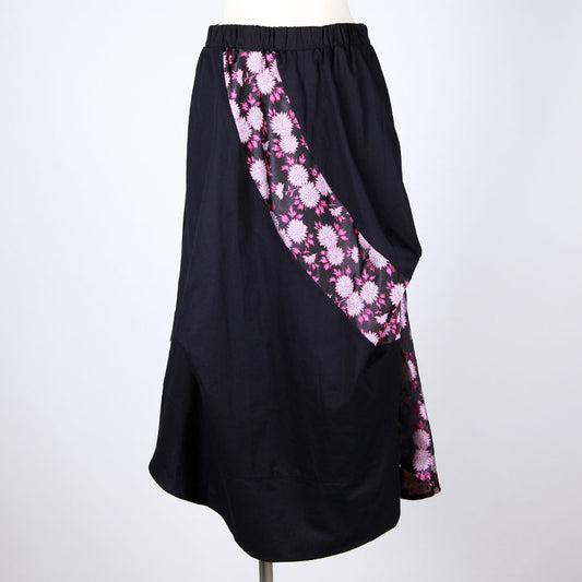[One-of-a-kind item] TKg Kinran Chrysanthemum Tuck Tuck Skirt