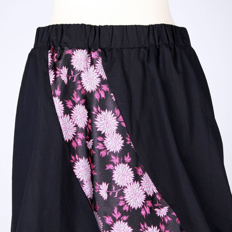 [One-of-a-kind item] TKg Kinran Chrysanthemum Tuck Tuck Skirt