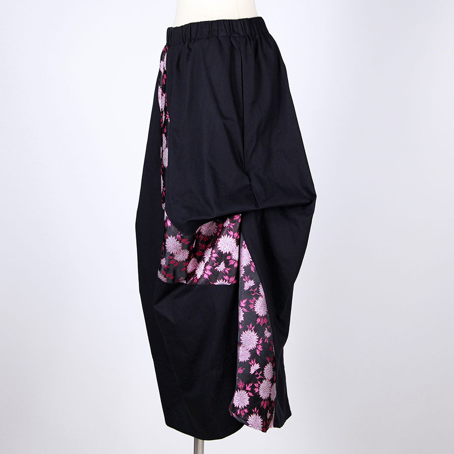 [One-of-a-kind item] TKg Kinran Chrysanthemum Tuck Tuck Skirt