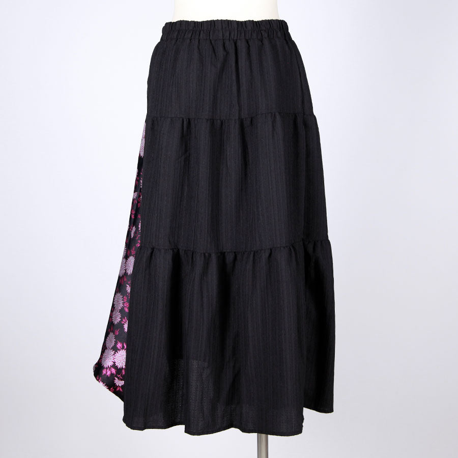 【One-of-a-Kind】TKg Kinran Chrysanthemum Mysterious 3-Tiered Switch Skirt