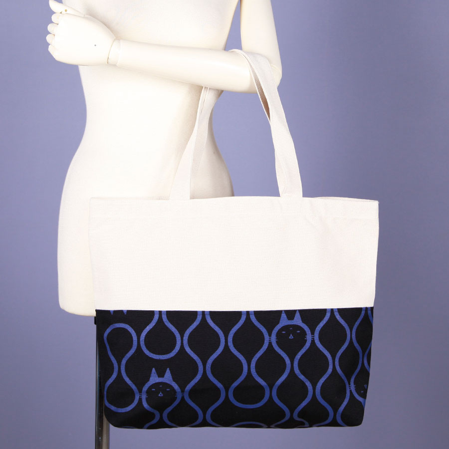 MINT NeKO Switching Canvas Tote Bag / BEG-NV