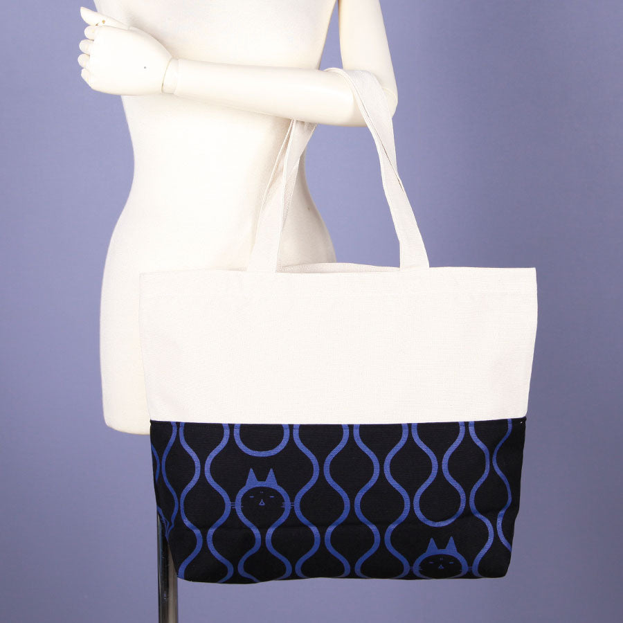 MINT NeKO Switching Canvas Tote Bag / BEG-NV