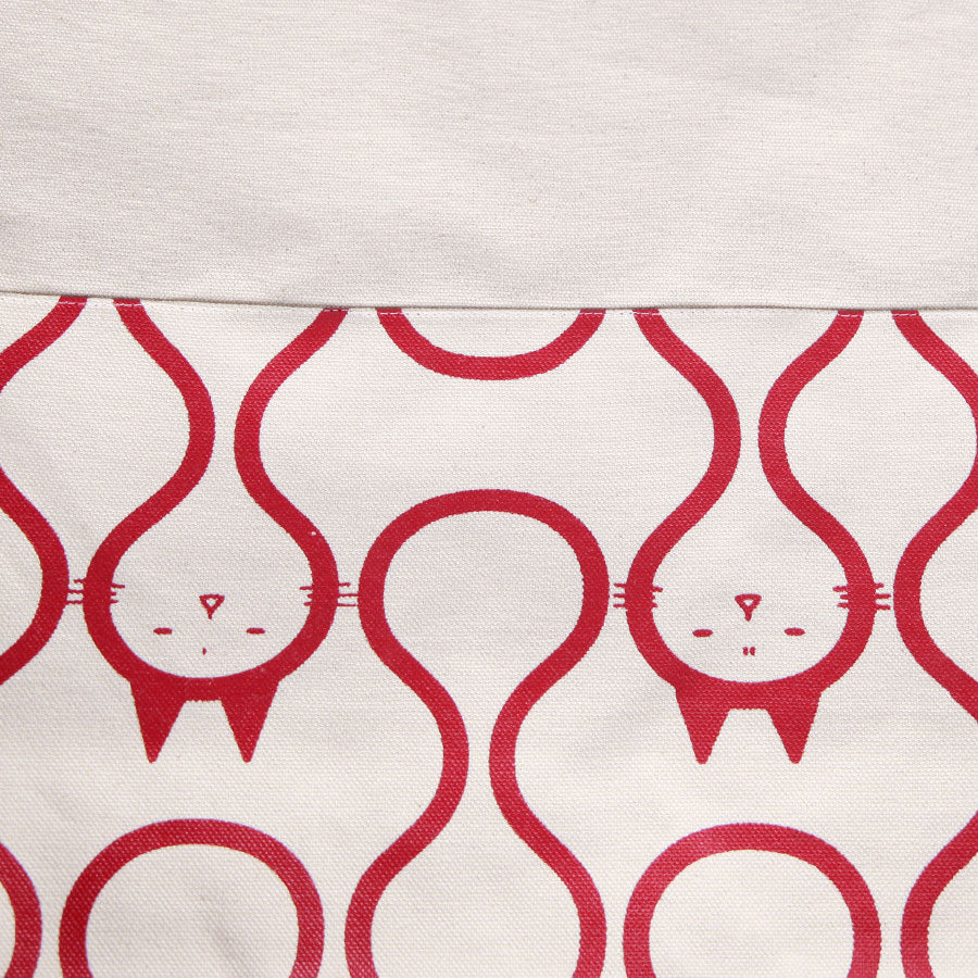 MINT NeKO Switching Canvas Tote Bag / BEG-RD