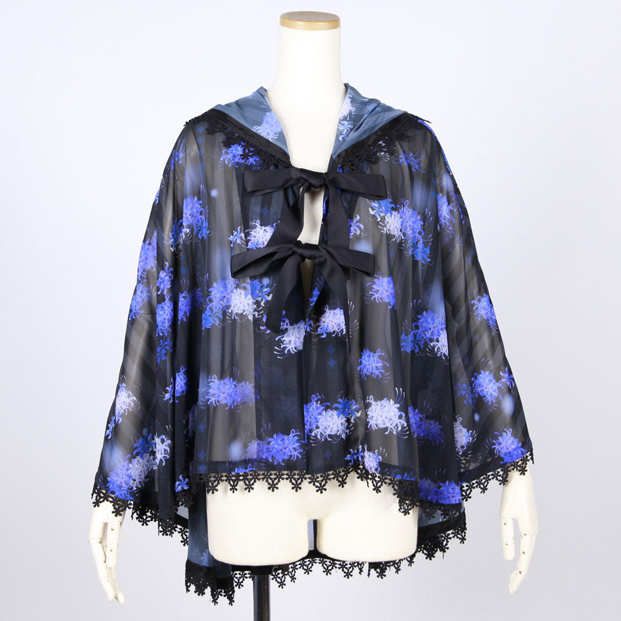 Moriguchika Doze Chiffon Cape / BK-BL