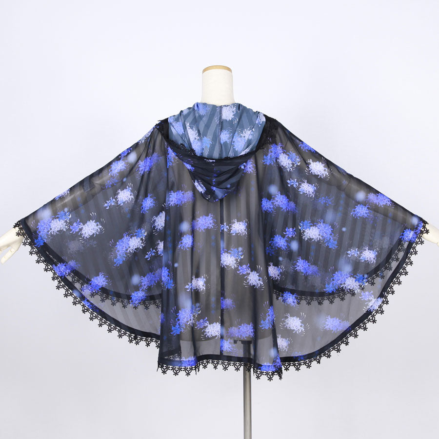 Moriguchika Doze Chiffon Cape / BK-BL