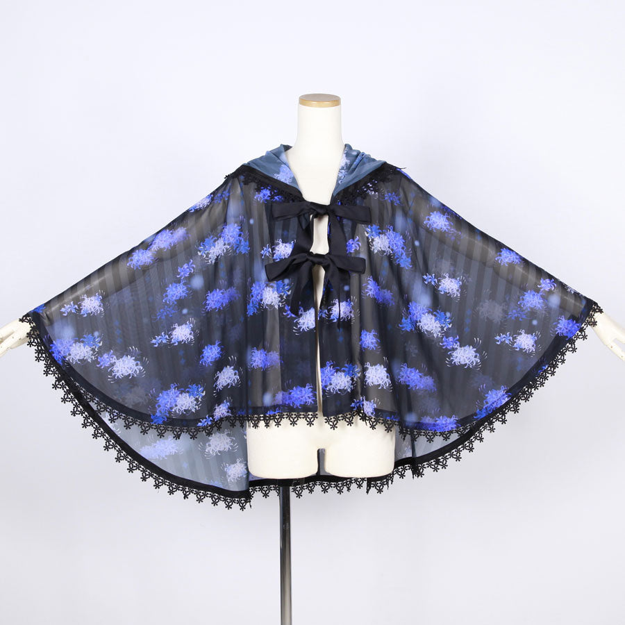 Moriguchika Doze Chiffon Cape / BK-BL
