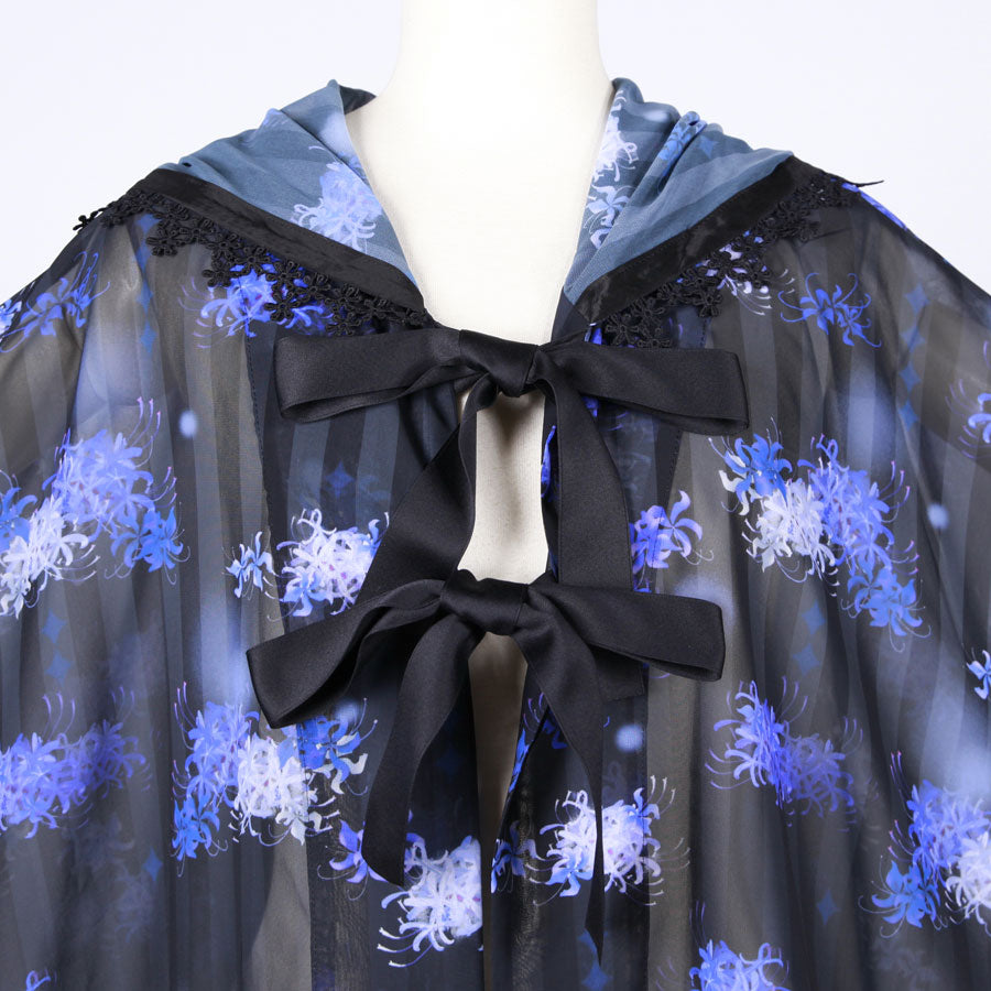 Moriguchika Doze Chiffon Cape / BK-BL