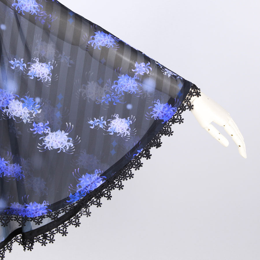 Moriguchika Doze Chiffon Cape / BK-BL