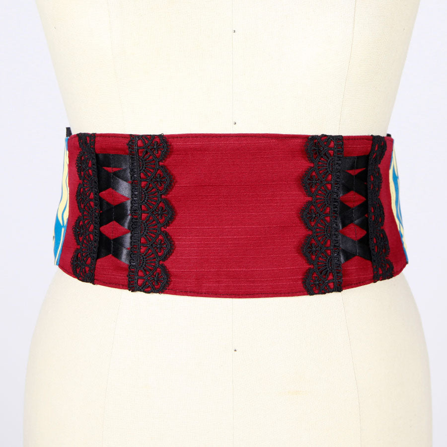 Moriguchika Exotic Romantic Obi Belt Plus Size / RD-YEL